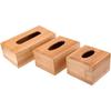 Bamboo Facial Tissue Box Holder/Cover for Kleenex Wooden Tissue Paper Boxes Holder Dispenser (Rectangular)
