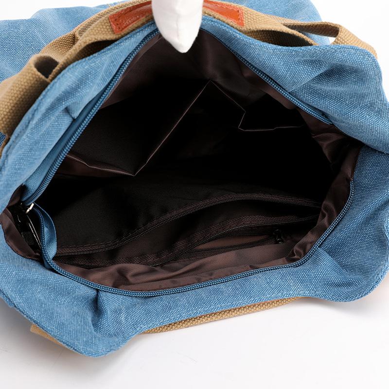 Vintage Canvas Purse for Women,Large Capacity Crossbody Shoulder Bag