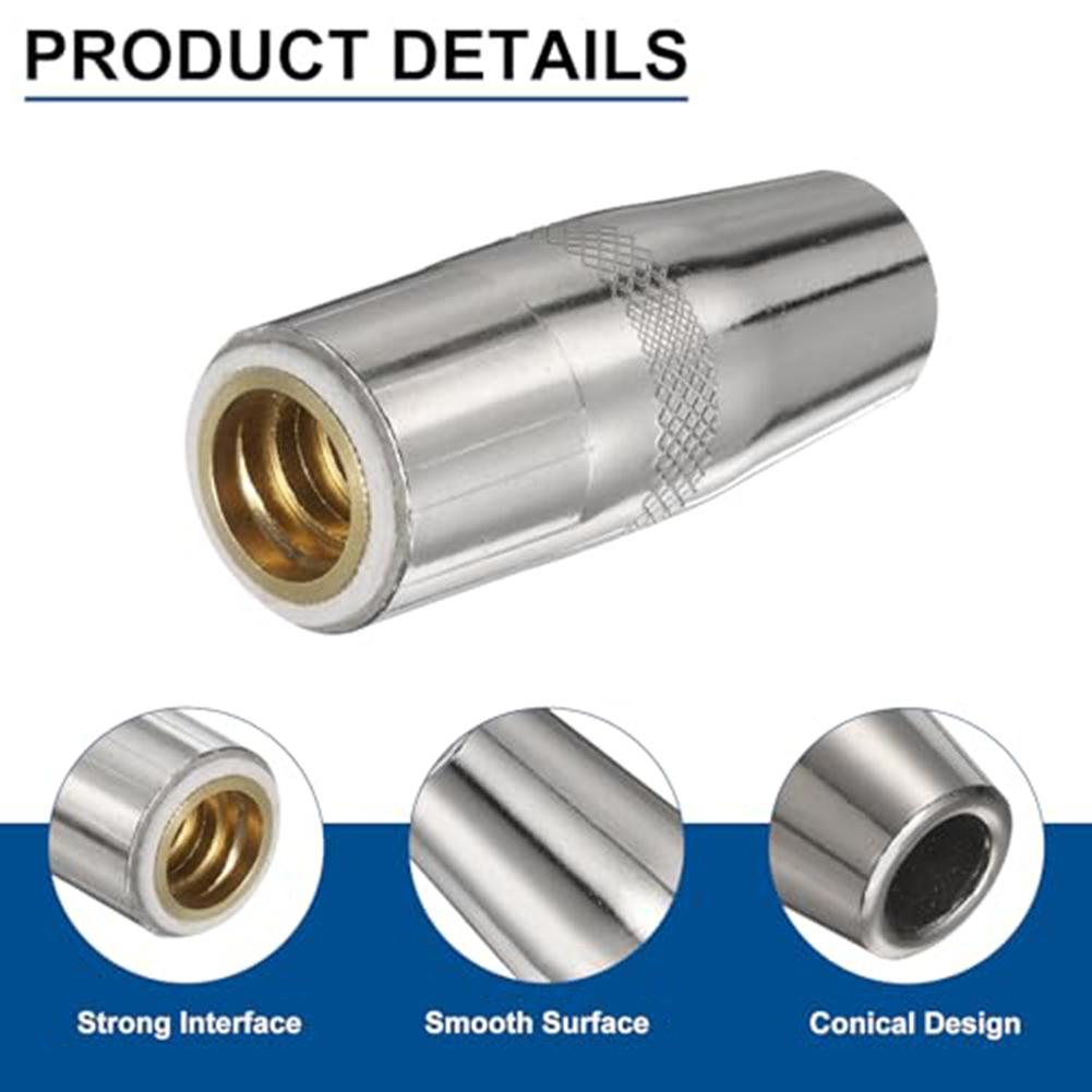 For MIG Welding Torch Tapered Nozzle MIG Welding Nozzle Workshop Application As The Picture Gas Welding 5-piece Set
