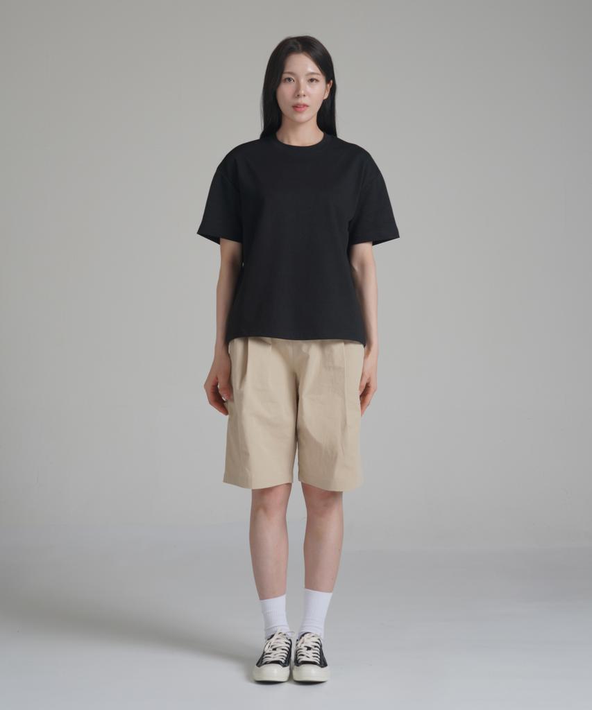 Noming Loose Fit Crop Easy Short Sleeve - Black