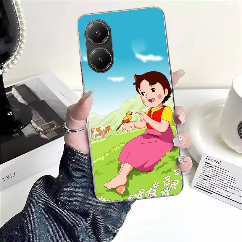 Heidi Cute Cartoon Soft Phone Case For Xiaomi Redmi 15C 15 13C 13 Poco X5 X6 X7 F7 Ultra M7 12C 12 10 10C 9C 9A 9T 9 Fundas Poco