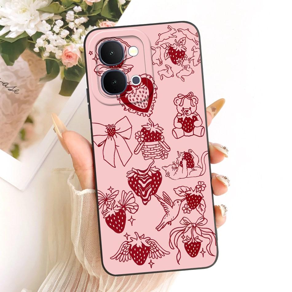 For Vivo Y31d Y51 Pro Y500i Cute Cat Flower Cartoon Phone Case For Vivo Y31D Y51Pro Y500i Soft Silicone Covers Bumpers