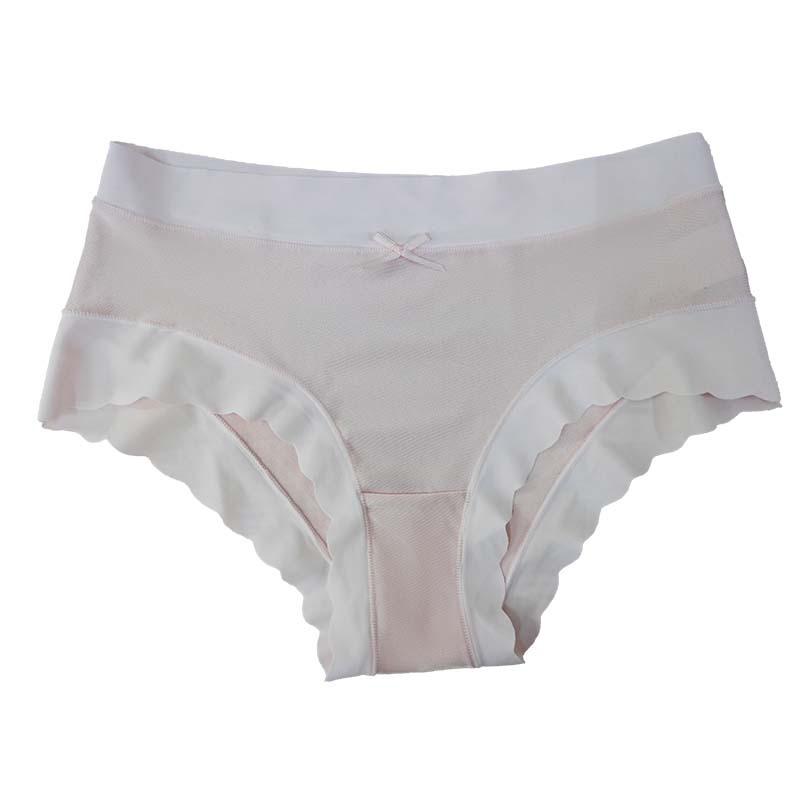 Large Size Women Underwear Cotton Briefs Women Solid Color Underwear Simple Women Mid-waist  Briefs Breathable Antibacterial Women Underwear