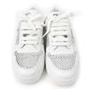 Excellent PRADA Sneakers Triangle Logo with Crystal White Leather Women 35.5  Used