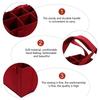 Felt Wine Carrier with Dividers Capacity for 6 Bottles Perfect for Events