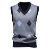 Men S Fleece Lined Loose Fit Pullover Knit Sleeveless Vest