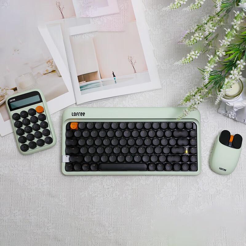 Lofree 1970S Retro Dot Mechanical Keyboard 3-Piece Set