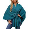 Elegant Shawl Wraps Soft Open Front Poncho Sweater Dropship Womens Autumn Shawl Wraps Winter Cape Ponchos Fall Travel Top