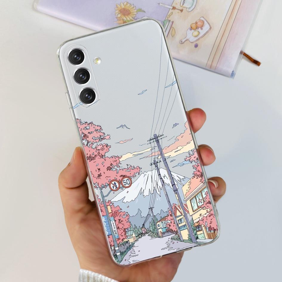 For Samsung A24 4G Case 2023 Popular Flower Astronaut Transparent Cover Soft Phone Case For Samsung A24 A14 5G SM-A146B A 24 Bag