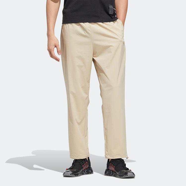 adidas Originals LIGHTWEIGHT WOVEN PANTS Knitted Sweatpants Men's Light Brown HM8024