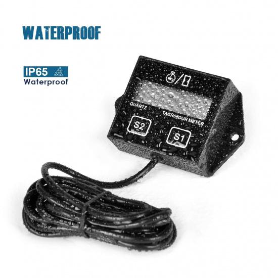 Runleader Digital Hour Meter Tachometer, Maintenance Reminder, Battery Replaceable, Automatically shutdown, Use for ZTR Lawn Mower Tractor Generator