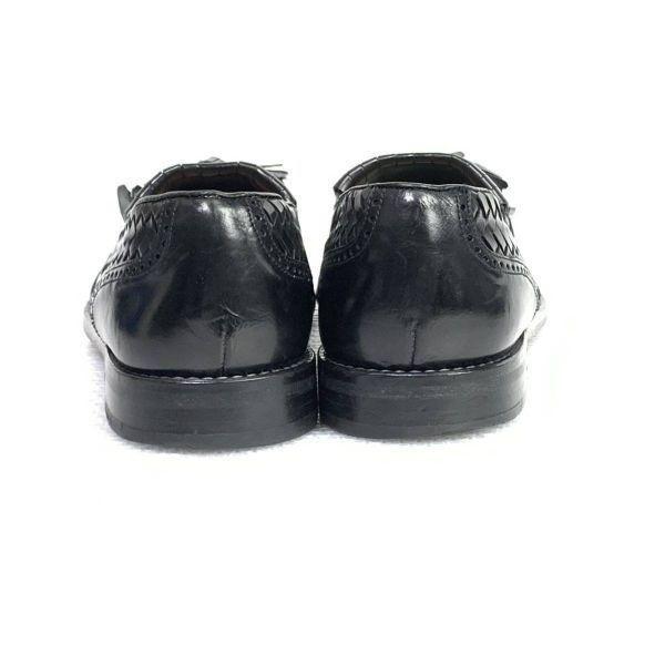 Vintage 80s-90s Mezlan Spain Tassel Loafers Moccasin Black 8.5 26.5-27.0(USED)