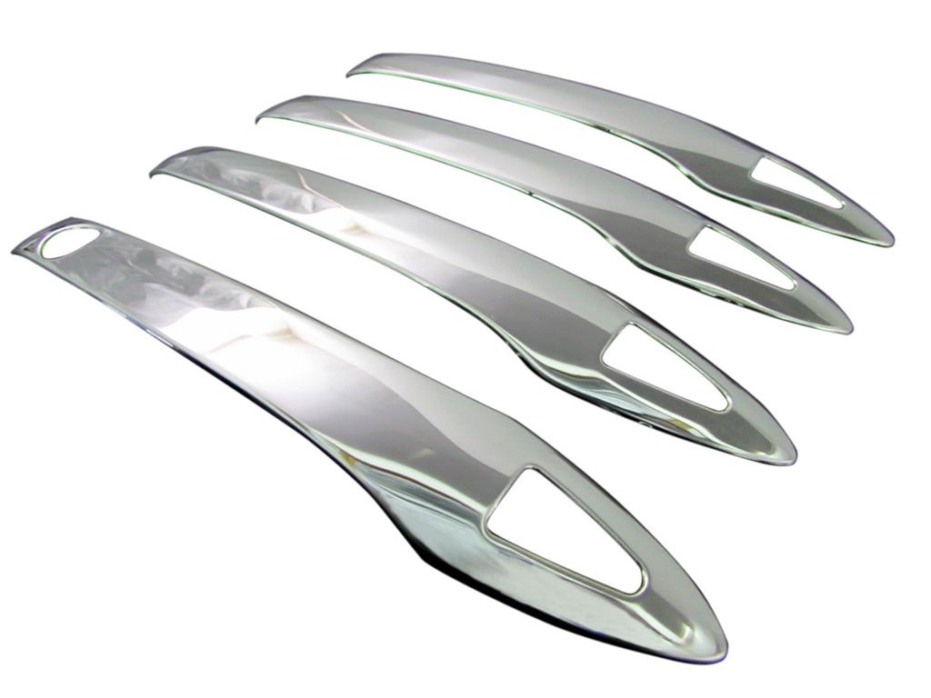 BRIGHTZ Camry AXVH70 AXVH75 Finish Stainless Steel Door Handle AXVH H70 70 H75 75 Ultra-Mirror Covers, 4-Piece Half-Type [PRIUS50-NOBU-HS-A0B3C1]
