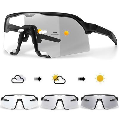 Trendy Photochromic Sunglasses Men Women Oversize Shades For Outdoor Mtb Bicycle Cycling Runnging Eyewear Windproof Goggles