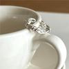 VIANRLA 925 Sterling Silver Irregular Minimalist Rings Open Ring for Women Support Dropshipping