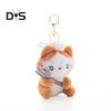 Plüsch Kätzchen Schlüsselanhänger Anhänger Cartoon Katze Form Schlüsselanhänger Charme Paar Tasche Rucksack Schultasche Zubehör