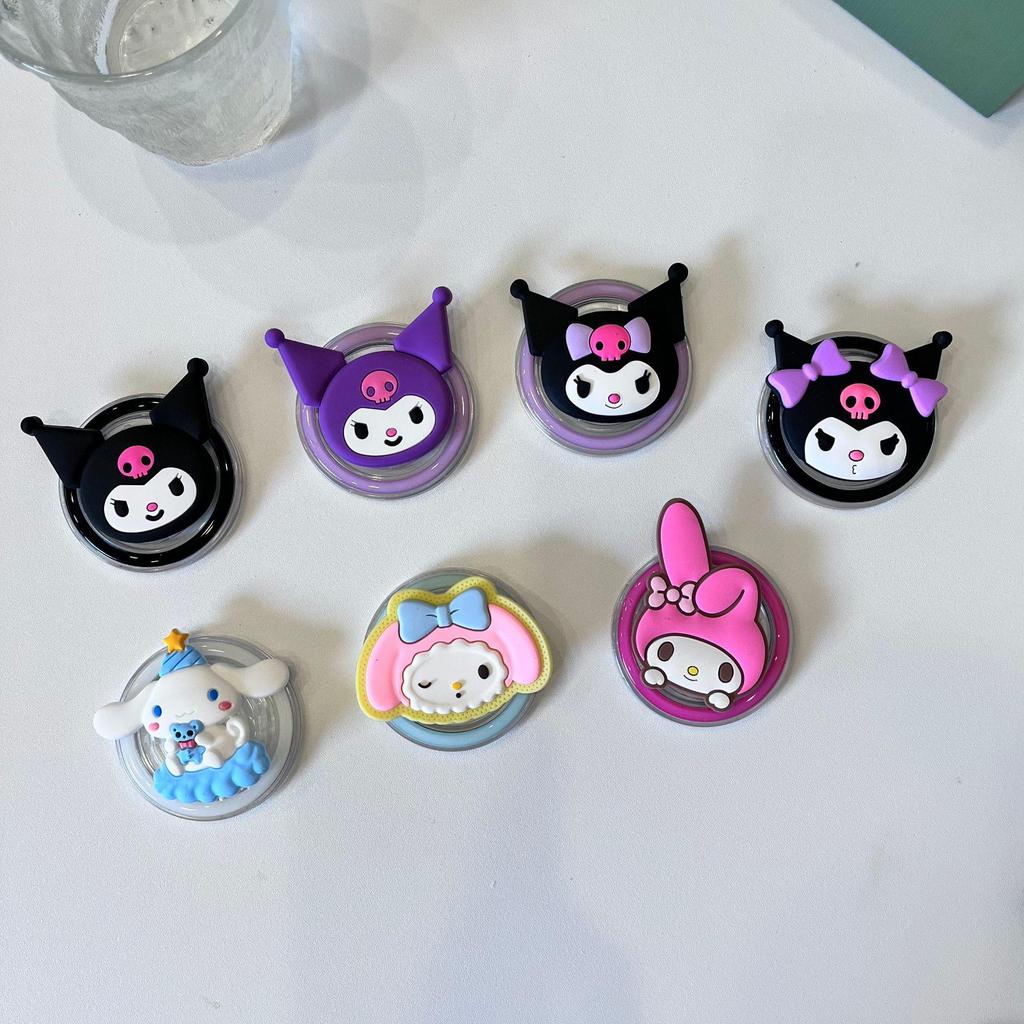 Kuromi & My Melody MagSafe Magnetic Phone Case with Silicone Stand