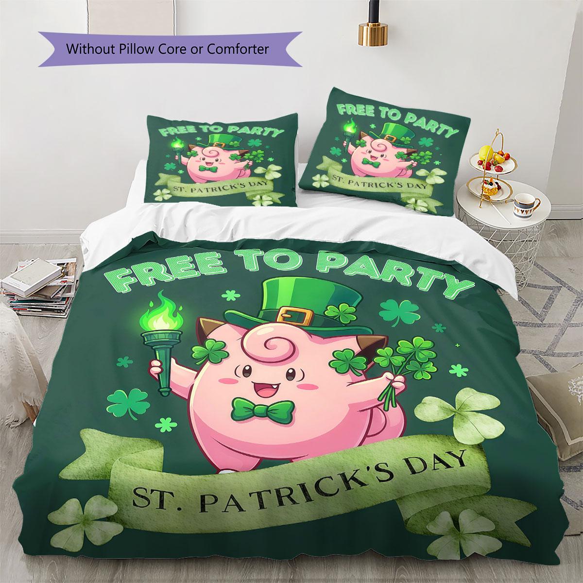 

Pokemon Pattern Bedding Quilt Set Quilt Cover Pillowcase Home Decoration Birthday Gift (1 * duvet cover + 2 * pillowcase, without core) 135x200cm