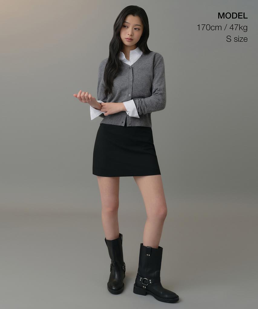 Musinsa Standard Woman Women'S Basic Mini Skirt [Black]