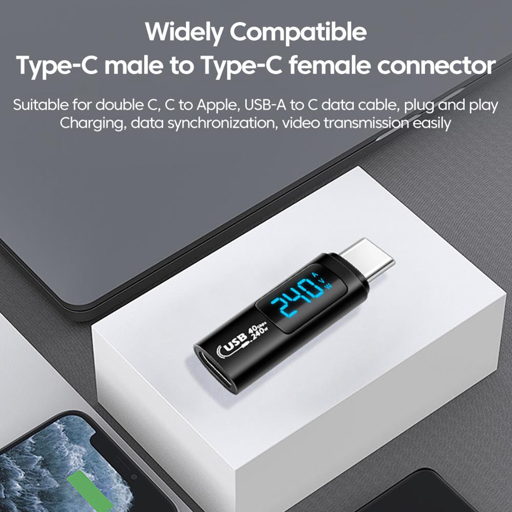 Elough 240W Adapter 5A USB 4.0 USB2.0 Digital Display Type C To Type C OTG Video Transfer for iPhone 15 Samsung Tablet Laptop 3