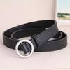 All Hole Contemporary Black Belt For Women Stylish Automatic Buckle For Wear Everyday