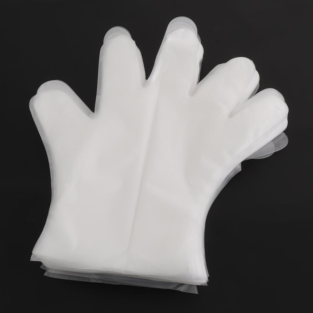 100PCS Food Grade CPE Disposable Gloves Cooking Cleaning Home Hotel Restaurant