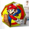 Mario Fireball Automatic Folding Cute Umbrella - Lightweight, Retractable Design with 8-Rib Durability, Perfect for Outdoor Adventures, Fash