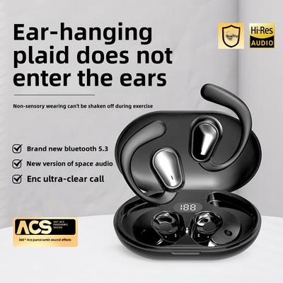 OWS Hanging Ear Wireless Bluetooth Earphones Ultra-long Endurance Bone Conduction Noise Cancelling Sports Bluetooth Earphones Do Not Fit In Ears