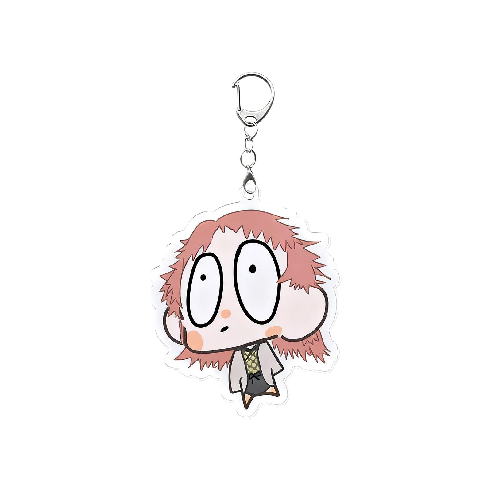 

Acrylic Keychain Pendant Student School Bag Cute Decoration Small Gift One Size