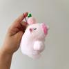 Creative Kapibala Keychain Pendant That Can Spit Bubbles Cute Capybara Schoolbag Hanging Ornament Grab Machine Doll