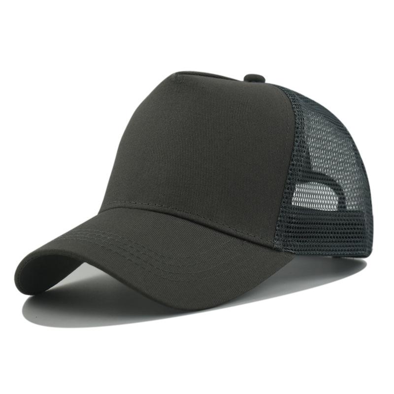 Custom Logo Basic Color Matching 5 Panel Mesh Hat For Women Summer Sunshade Breathable Baseball Caps Outdoor Sport Truck Dad Cap