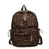 Schoolbag new large-capacity backpack leopard print computer backpack college student high school men's and women's schoolbags Korean version 