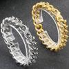Bracciale Uomo Retrò per Uomo Solido Acciaio Inossidabile 316L Maglia Catena Cuban Curb Braccialetti Accessori Gioielli per Polso Uomo