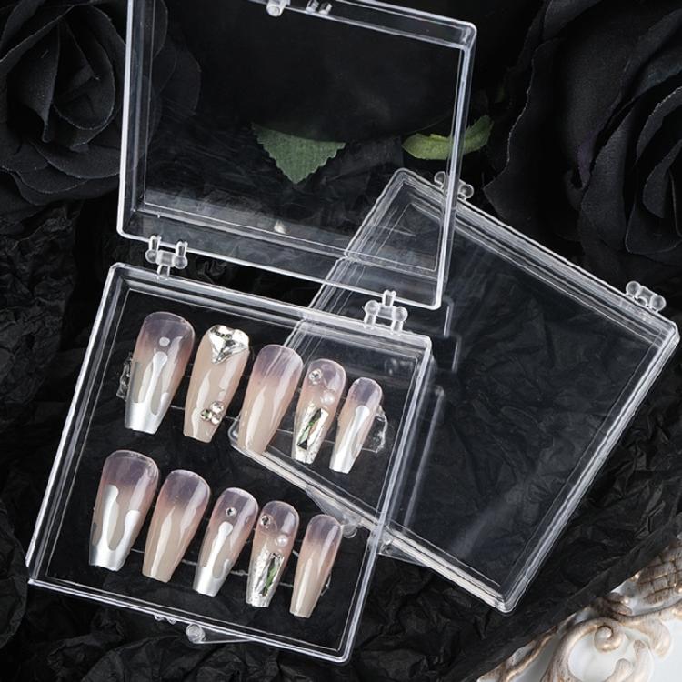 Empty False-Nail Organizers Box Waterproof Dust-proof Small Clear Jelwery for Ca