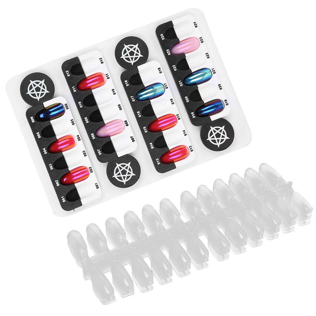 24 Grids Nail Color Display Board Magnetic Nail Display Rack Color Showing Shelf Card Chart
