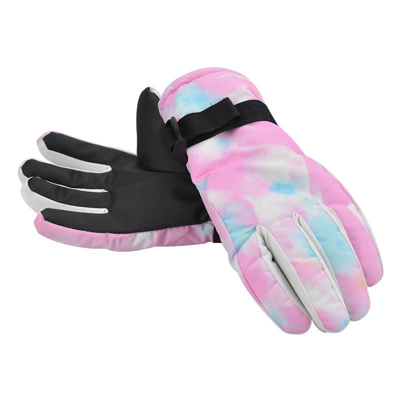 New Outdoor Ski Gloves for Autumn and Winter Sports, Fleece-lined, Ten-finger Touch Screen, Warm Gloves for Mountaineering and Cycling, Suitable for