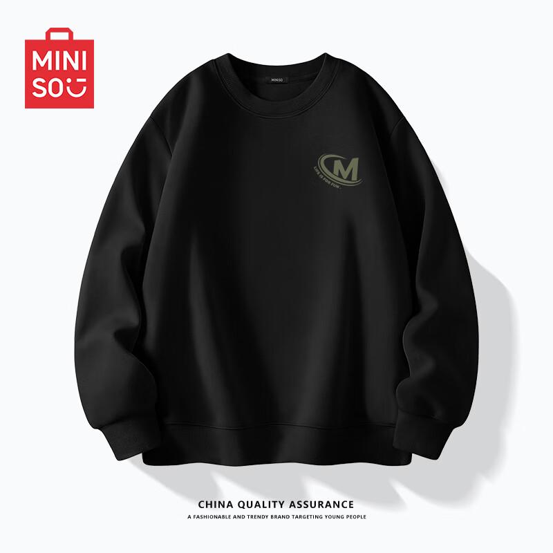 MINISO Men's Loose Fit Heavyweight Crewneck Sweatshirt