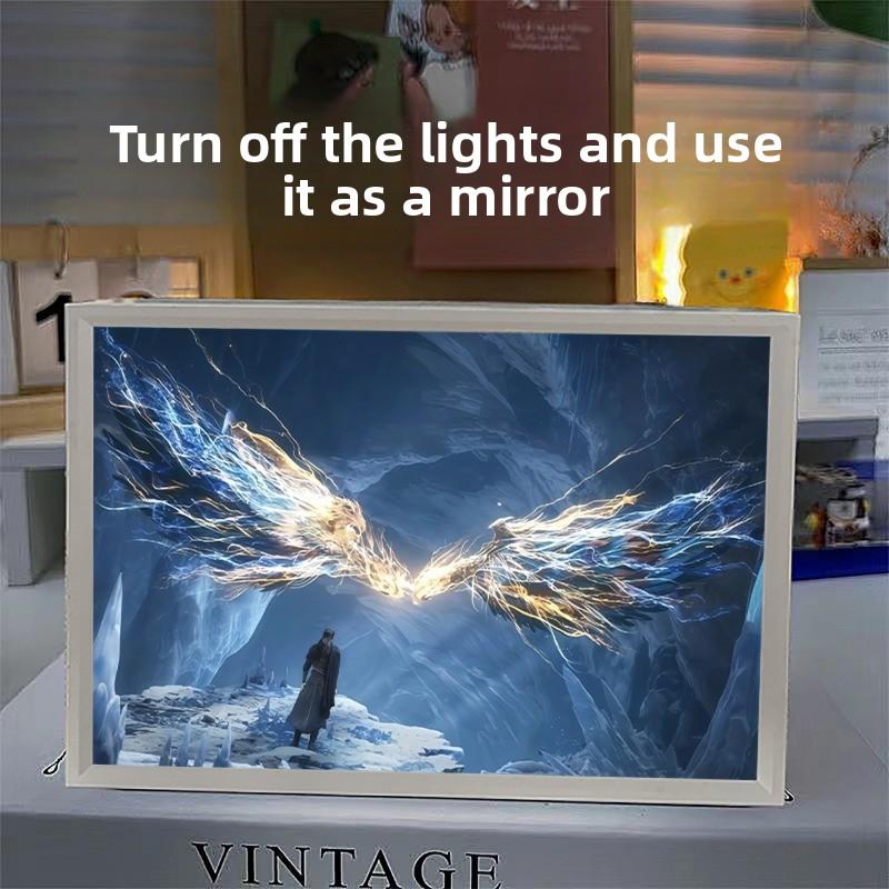 

21см/8.27дюйма 3D Аниме Световая Картина Запись Путешествия Смертного к Бессмертию Периферия Акриловый Мультяшный Декор для Спальни Plug in model white