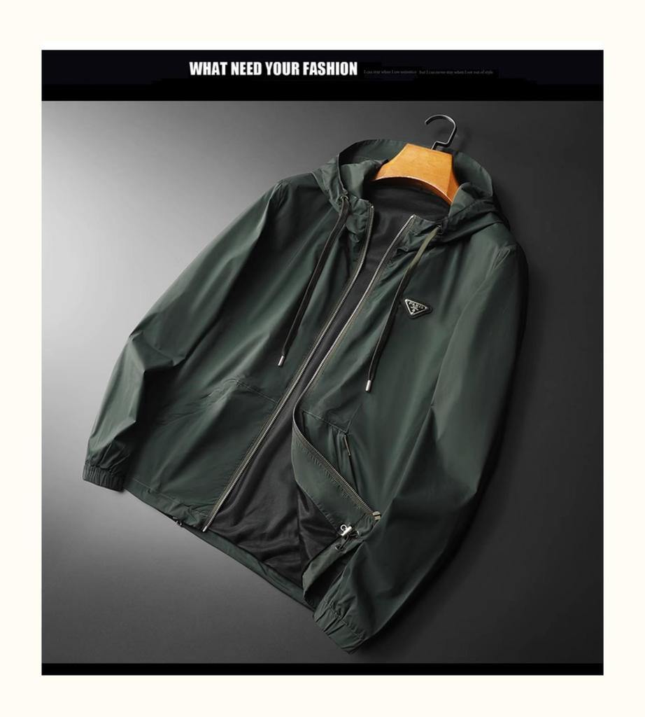 Men's Spring Fashion Trendy Hooded Jacket - European Station Light Luxury Coat