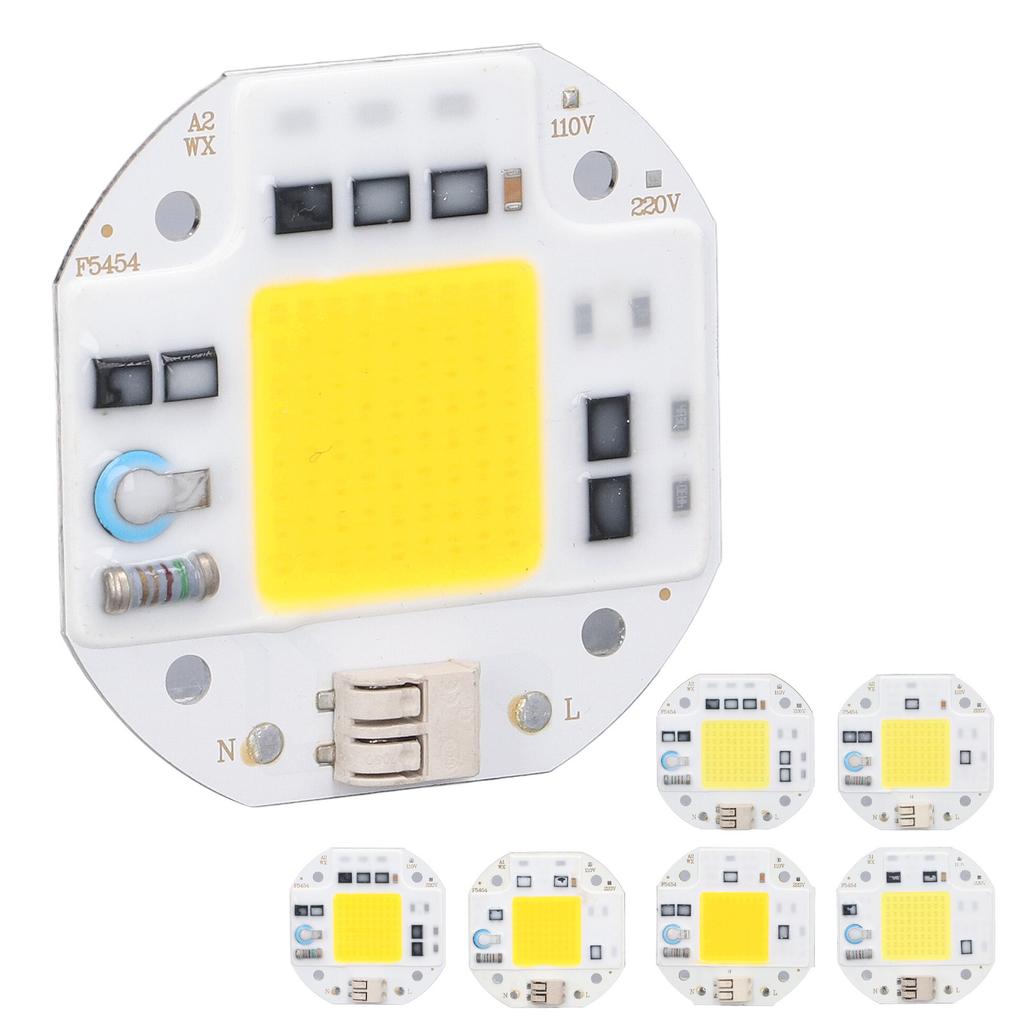 LED Chip Driveless 110V Low Power Consumption Easy Install Heat Dissipation Lamp Beads High Power for DIY Modeling Lights