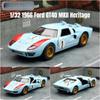 Toy Car Model 1/32 Scale 1966 Ford GT40 MKII Racing Rally Alloy Diecast Miniature Vehicle Collection Gift for Children Boy