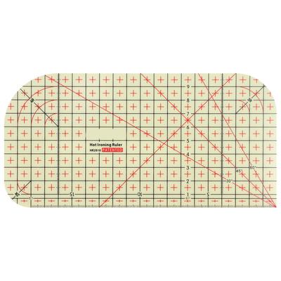 Stoff Quiltlineal Kunststoff Hitzebeständig Heißbügeln Messlineal für Bügeleisen Haushalt
