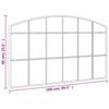 Vidaxl Wall Mirror, Black, 100X60 Cm, Arched, Iron
