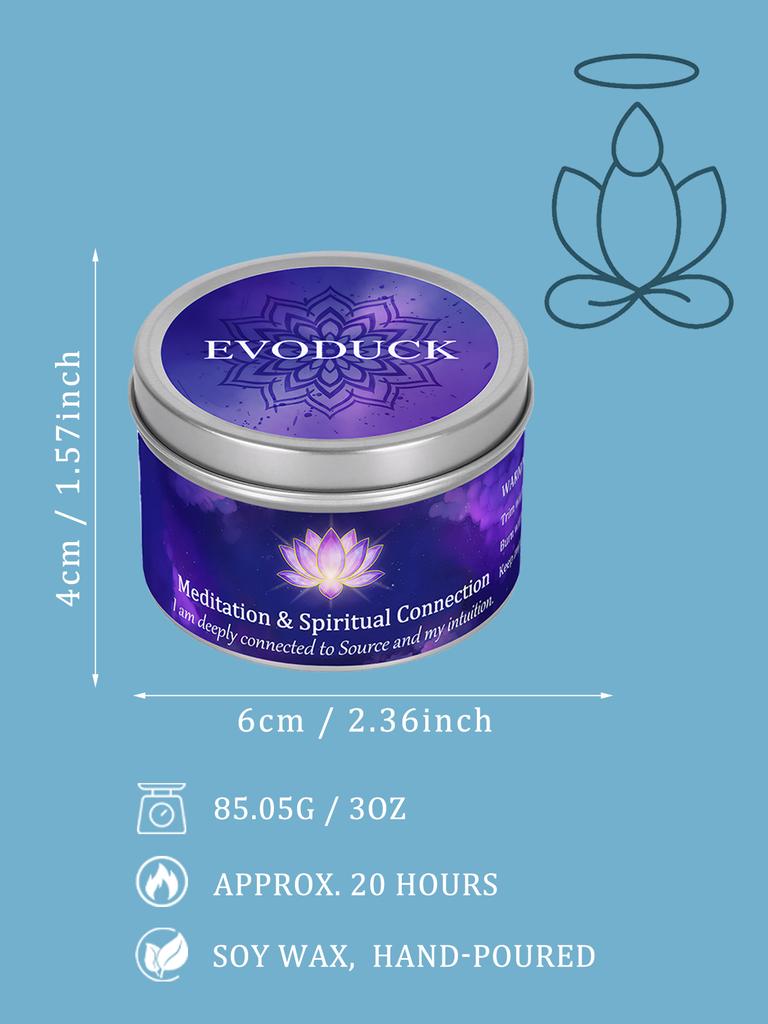 EVODUCK Law of Attraction Sacred Candle for Deep Focus, Meditation, Yoga & Reading | Christmas, Birthday Gift for Women, Friend