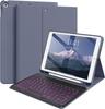 iPad Air 11 10th Gen Leather Keyboard Case with Magnetic Detachable Cover & Pen Slot
