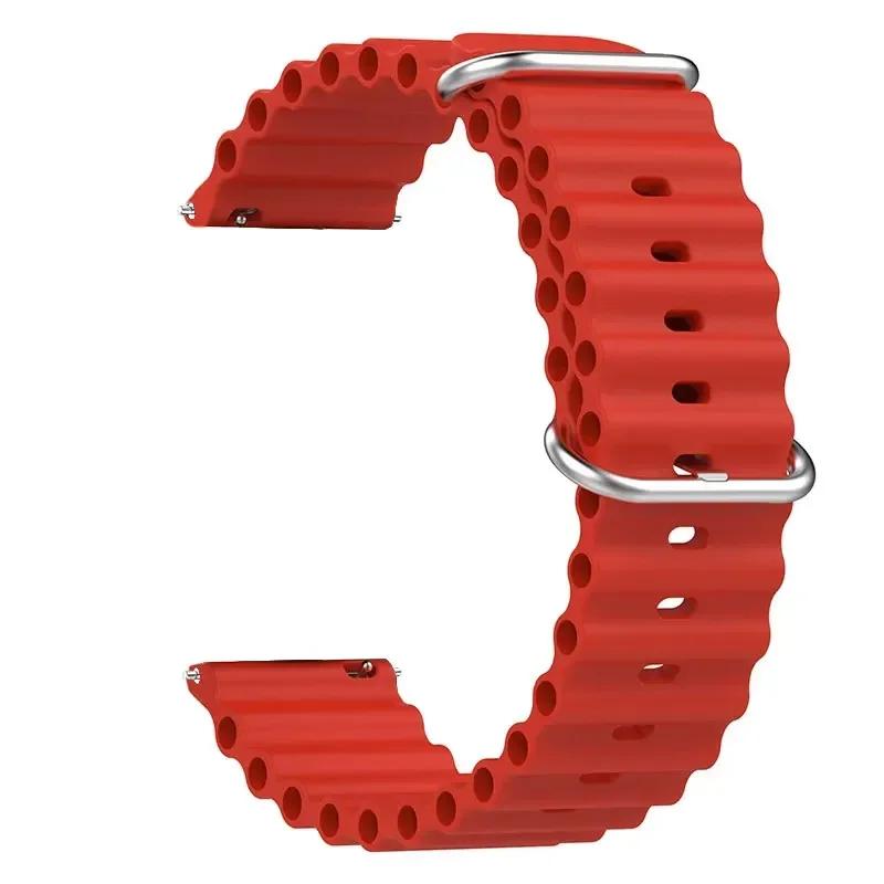 22mm Silicone Strap for Amazfit Bip 6 5 Bip6 Bracelet Smart Watch Quick Ocean Breathable Wristband for Amazfit Bip6 Accessories