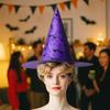 Gothic Halloween Witch Hat Lace Veils Cosplay Hat Performance Props Masquerade Hat  Home Decoration