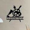 Custom Artist Metal Wall Art, Personalized Name Sign for Painting Teacher, Ideal Art Room Decor