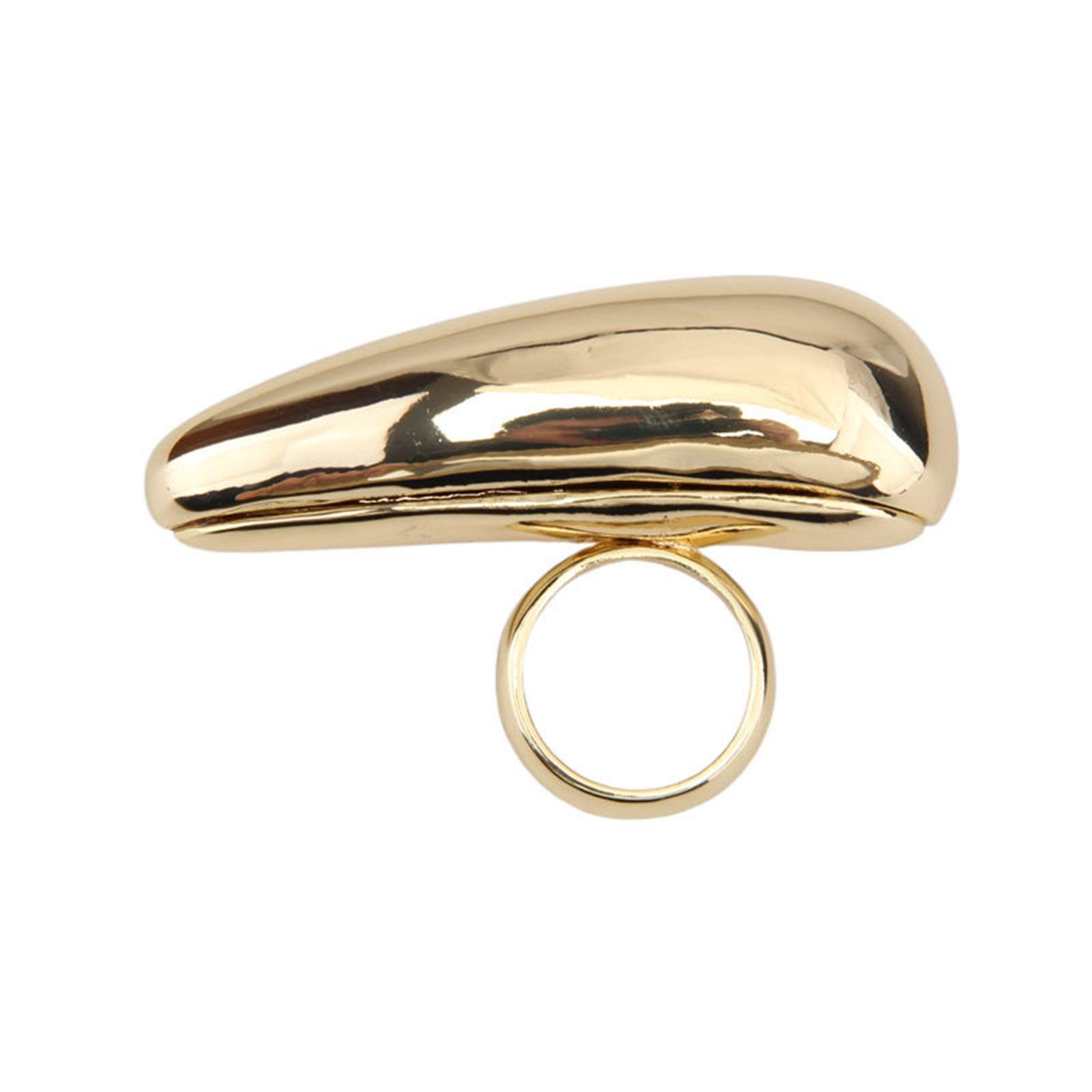 

Adjustable Rings Open Rings Exaggerated Opening Rings Tear Drop Shape Finger Open Rings Suitable for Various Occasion золотой