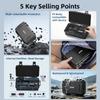 Hard Carrying Case for DJI Osmo Pocket 4 Pro Waterproof Shockproof Storage Box Foam Lining Outdoor Travel Protective Accessory